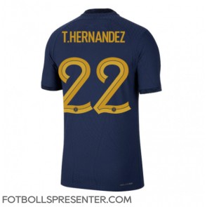 Frankrike Theo Hernandez #22 Hemma Matchtröja VM 2022 Kortärmad